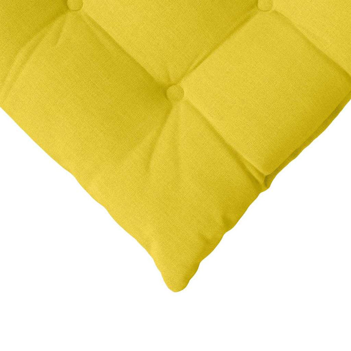 Perne de Șezut 4 pcs Galben Deschis 40 x 40 x 6 cm țesătură - WALTI WALTI