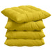 Perne de Șezut 4 pcs Galben Deschis 40 x 40 x 6 cm țesătură - WALTI WALTI