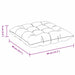 Perne de Șezut 4 pcs Bej 40 x 40 x 6 cm Microfibră - WALTI WALTI