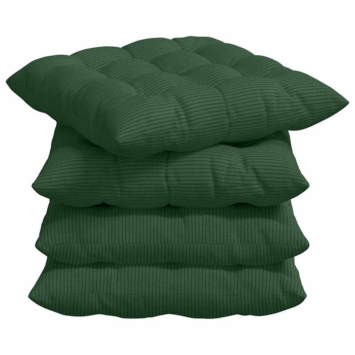 Perne de Șezut 4 pcs Verde închis 40 x 40 x 6 cm - WALTI WALTI