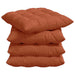Perne de Șezut 4 pcs Roșu portocalie 40 x 40 x 6 cm - WALTI WALTI