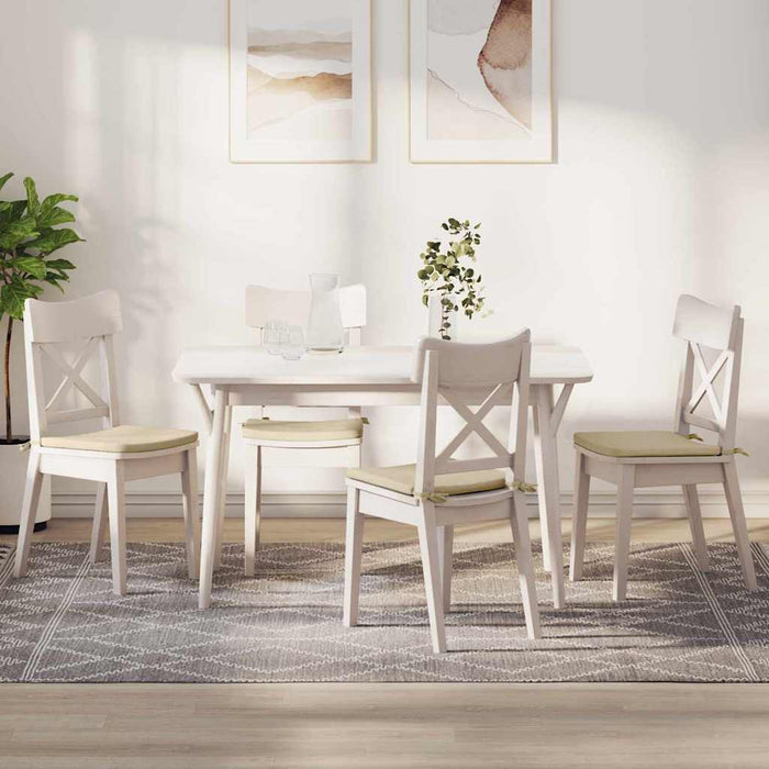 Perne de Șezut 4 pcs Crem 40 x 40 x 3 cm țesătură - WALTI WALTI