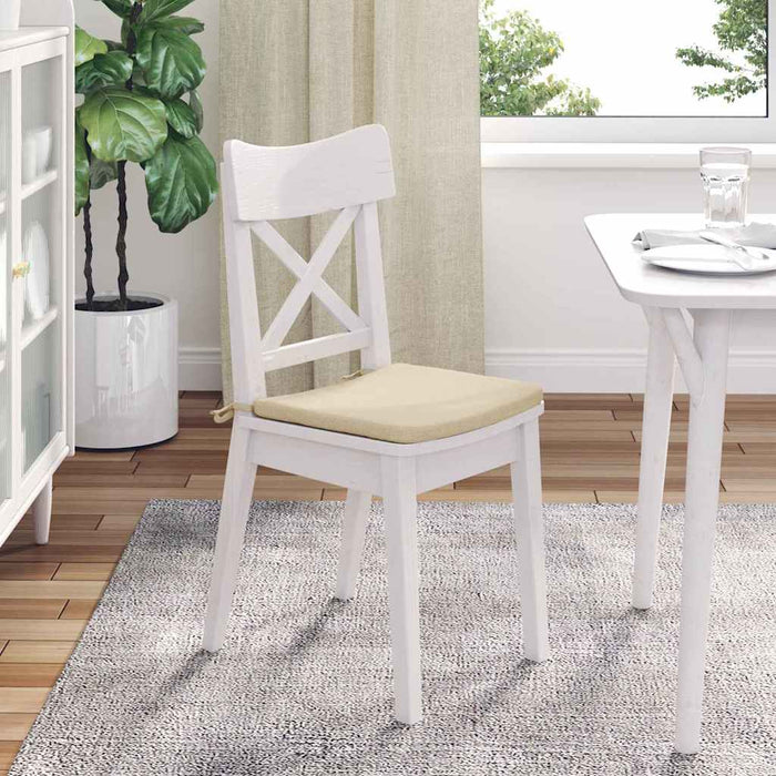 Perne de Șezut 4 pcs Crem 40 x 40 x 3 cm țesătură - WALTI WALTI