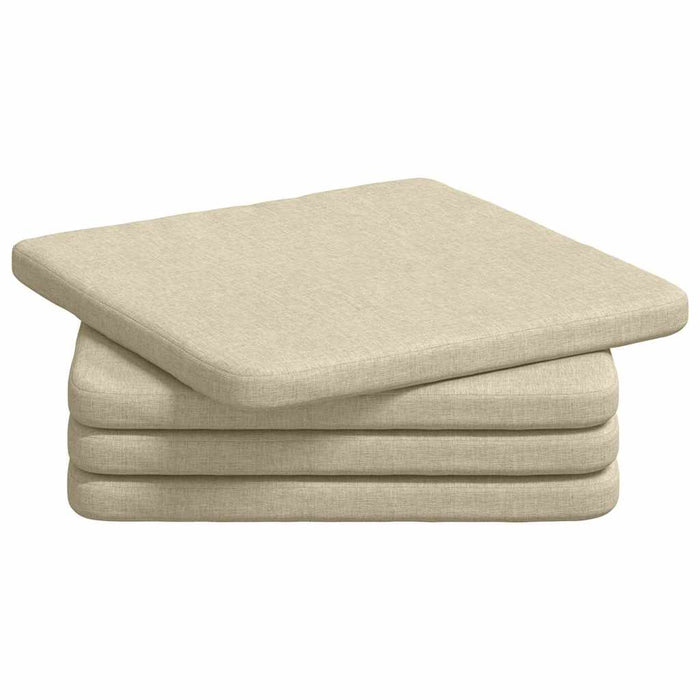 Perne de Șezut 4 pcs Crem 40 x 40 x 3 cm țesătură - WALTI WALTI