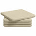 Perne de Șezut 4 pcs Crem 40 x 40 x 3 cm țesătură - WALTI WALTI