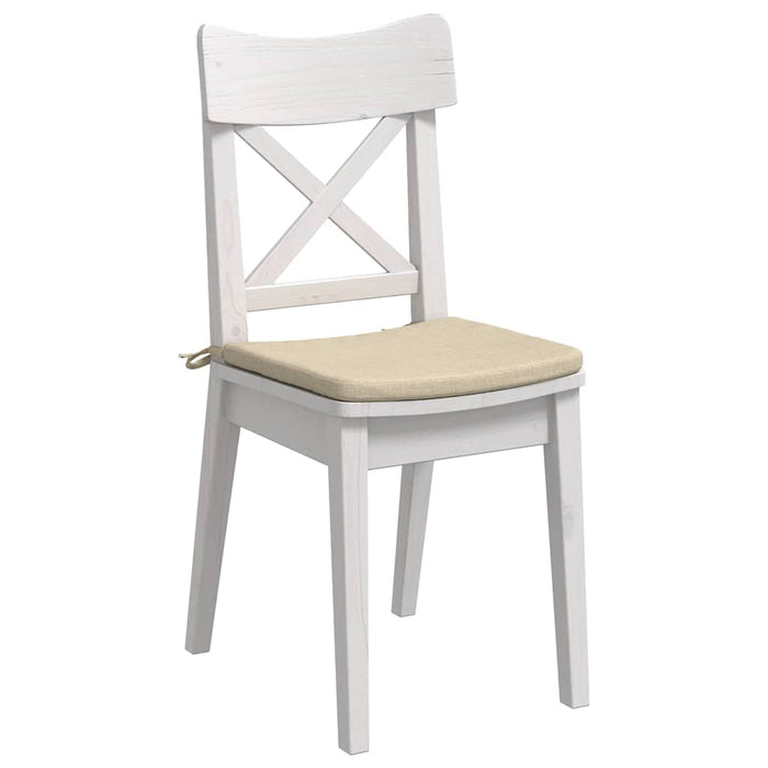 Perne de Șezut 4 pcs Crem 40 x 40 x 3 cm țesătură - WALTI WALTI