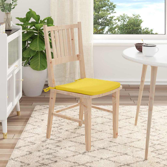 Perne de Șezut 4 pcs Galben Deschis 40 x 40 x 3 cm țesătură - WALTI WALTI