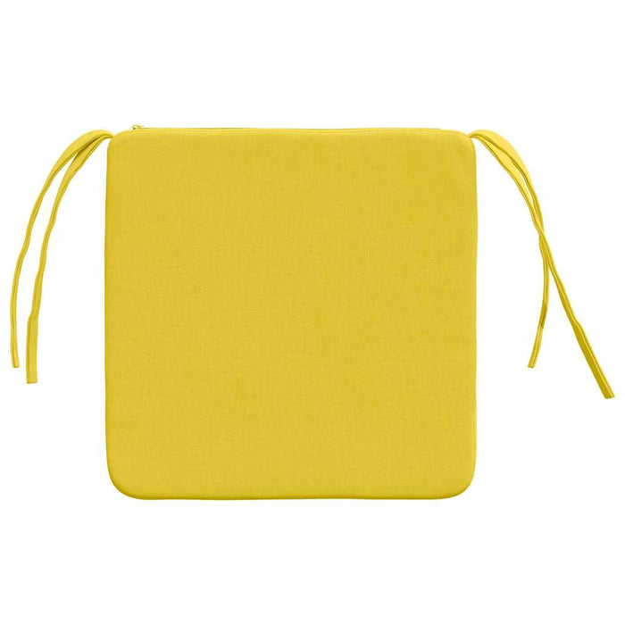 Perne de Șezut 4 pcs Galben Deschis 40 x 40 x 3 cm țesătură - WALTI WALTI