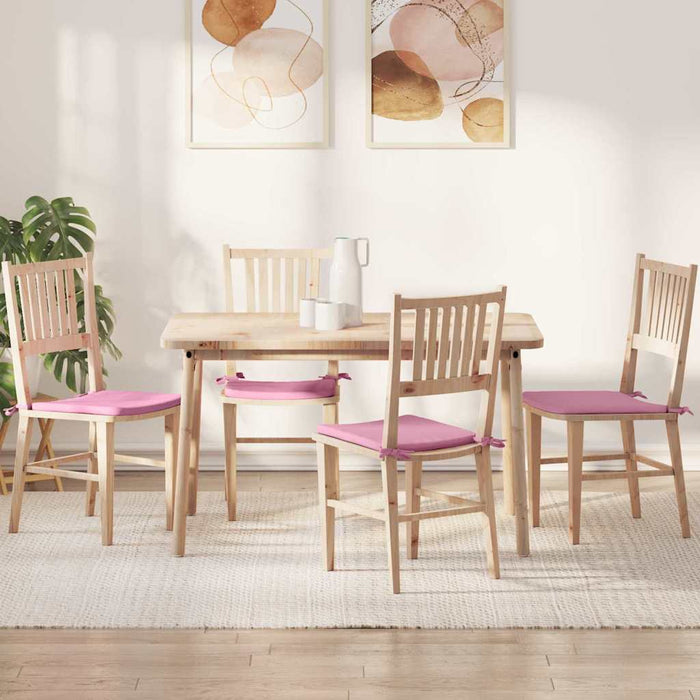 Perne de Șezut 4 pcs Roz 40 x 40 x 3 cm țesătură - WALTI WALTI