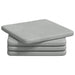 Perne de Șezut 4 pcs Gri deschis 40 x 40 x 3 cm Catifea - WALTI WALTI