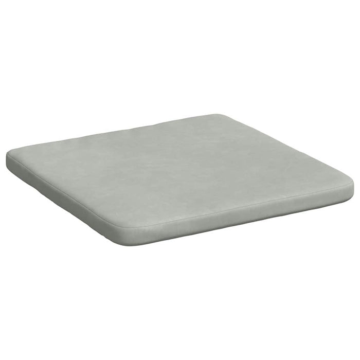 Perne de Șezut 4 pcs Gri deschis 40 x 40 x 3 cm Catifea - WALTI WALTI