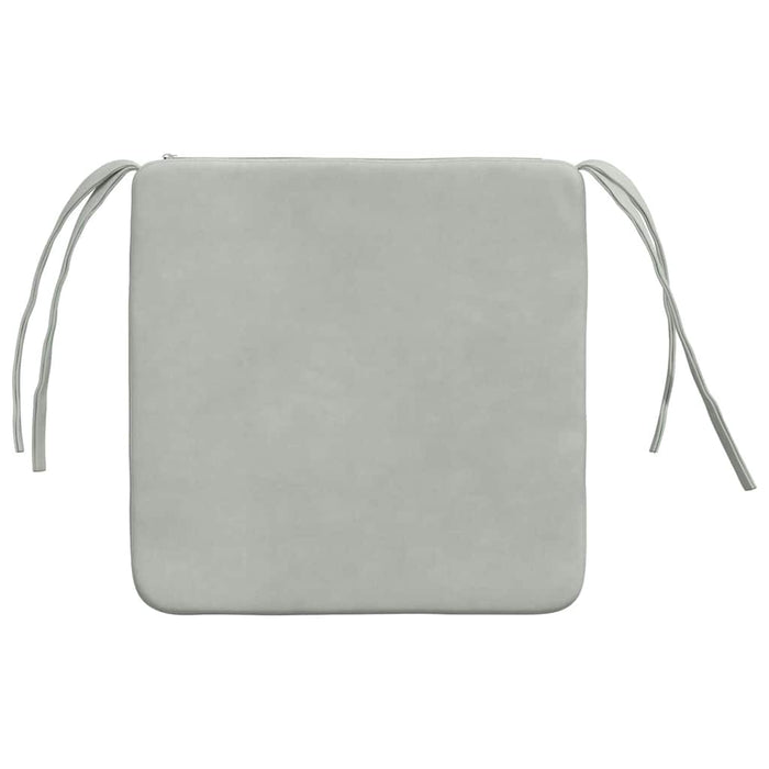 Perne de Șezut 4 pcs Gri deschis 40 x 40 x 3 cm Catifea - WALTI WALTI