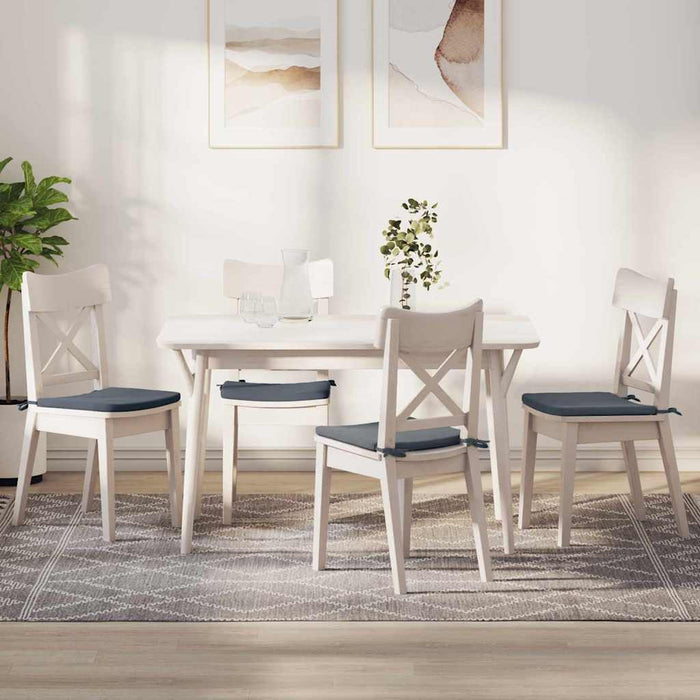 Perne de Șezut 4 pcs Gri închis 40 x 40 x 3 cm Catifea - WALTI WALTI