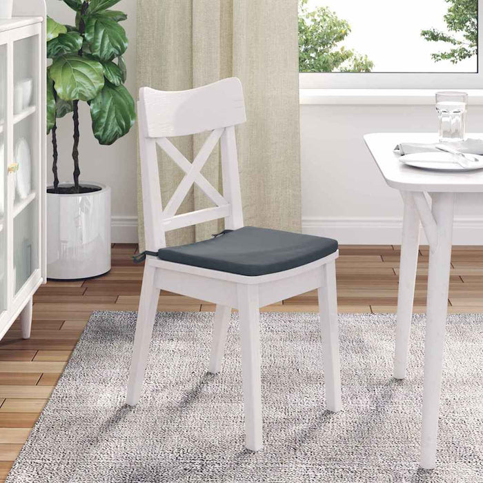 Perne de Șezut 4 pcs Gri închis 40 x 40 x 3 cm Catifea - WALTI WALTI