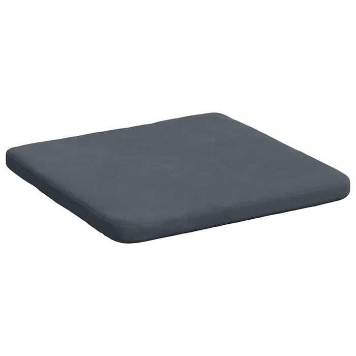 Perne de Șezut 4 pcs Gri închis 40 x 40 x 3 cm Catifea - WALTI WALTI