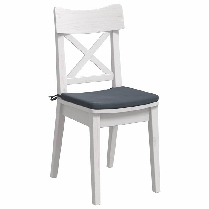 Perne de Șezut 4 pcs Gri închis 40 x 40 x 3 cm Catifea - WALTI WALTI