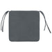 Perne de Șezut 4 pcs Gri închis 40 x 40 x 3 cm Catifea - WALTI WALTI