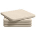 Perne de Șezut 4 pcs Bej 40 x 40 x 3 cm Țesătură din microfibră - WALTI WALTI