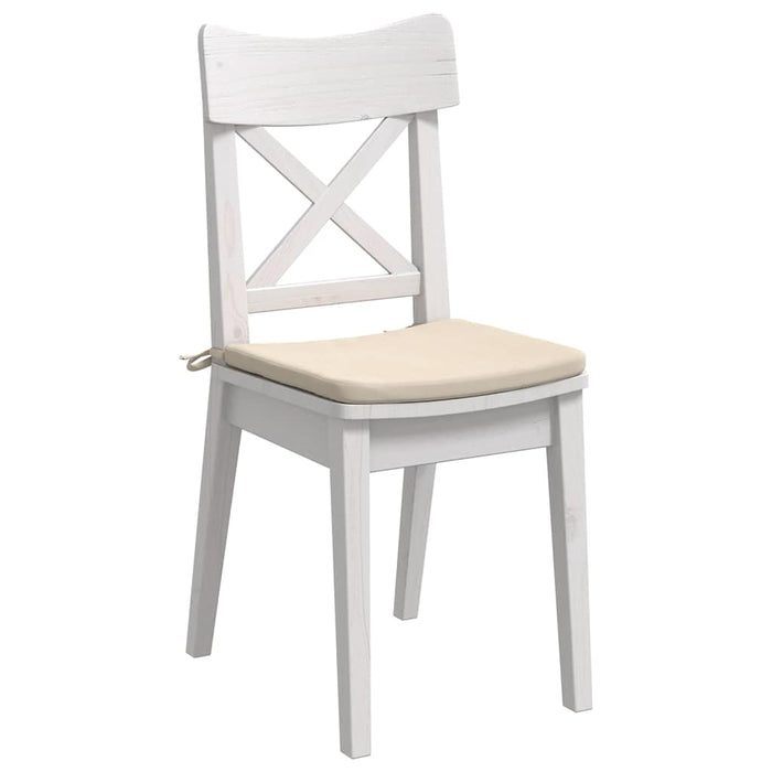 Perne de Șezut 4 pcs Bej 40 x 40 x 3 cm Țesătură din microfibră - WALTI WALTI