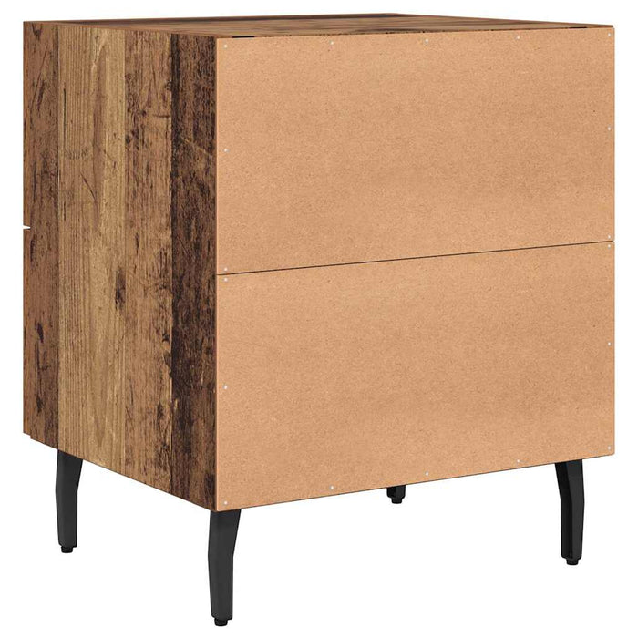 Dulap de noapte cu sertar 2 pcs Lemn vechi 40 x 35 x 47,5 cm - WALTI WALTI