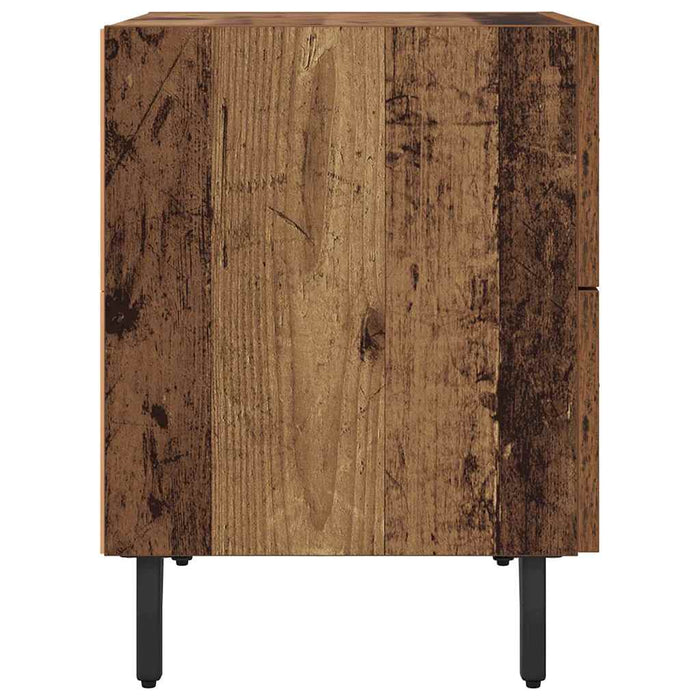 Dulap de noapte cu sertar 2 pcs Lemn vechi 40 x 35 x 47,5 cm - WALTI WALTI