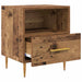 Noptieră 2 pcs Lemn vechi 40 x 35 x 47,5 cm Lemn compozit - WALTI WALTI