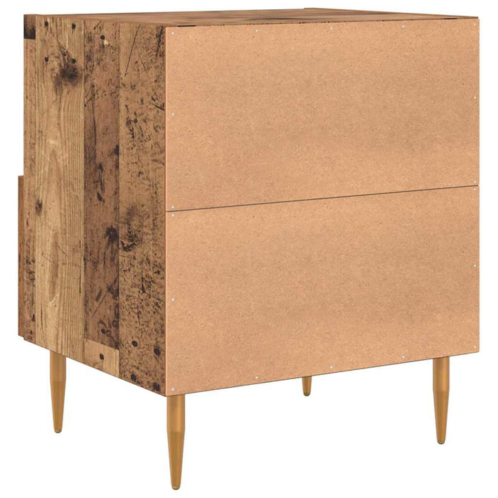 Noptieră 2 pcs Lemn vechi 40 x 35 x 47,5 cm Lemn compozit - WALTI WALTI