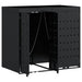 Depozitare pentru 2 pubele Wheelie Negru 136 x 77,5 x 121,5 cm - WALTI WALTI