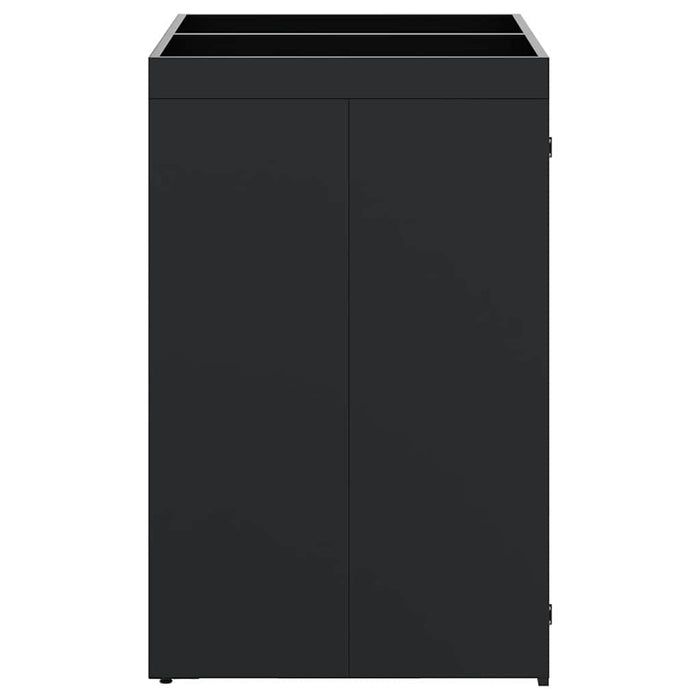 Depozitare pentru 2 pubele Wheelie Negru 136 x 77,5 x 121,5 cm - WALTI WALTI