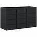 Depozitare pentru 3 pubele Wheelie Negru 204 x 77,5 x 121,5 cm - WALTI WALTI