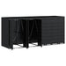 Depozitare pentru 4 pubele Wheelie Negru 272 x 77,5 x 121,5 cm - WALTI WALTI