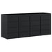 Depozitare pentru 4 pubele Wheelie Negru 272 x 77,5 x 121,5 cm - WALTI WALTI