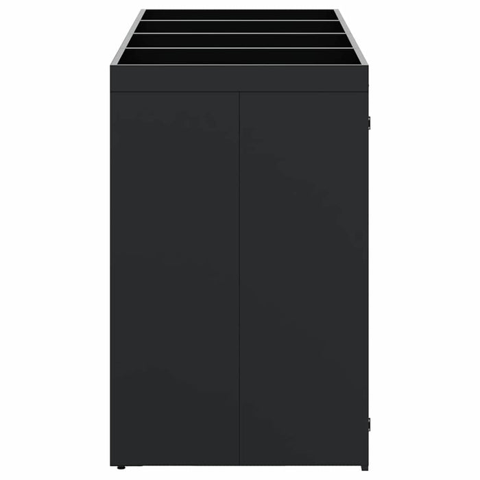 Depozitare pentru 4 pubele Wheelie Negru 272 x 77,5 x 121,5 cm - WALTI WALTI