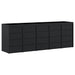 Depozitare pentru 5 pubele Wheelie Negru 340 x 77,5 x 121,5 cm - WALTI WALTI
