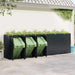 Depozitare pentru 6 pubele Wheelie Negru 408 x 77,5 x 121,5 cm - WALTI WALTI
