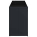 Depozitare pentru 6 pubele Wheelie Negru 408 x 77,5 x 121,5 cm - WALTI WALTI
