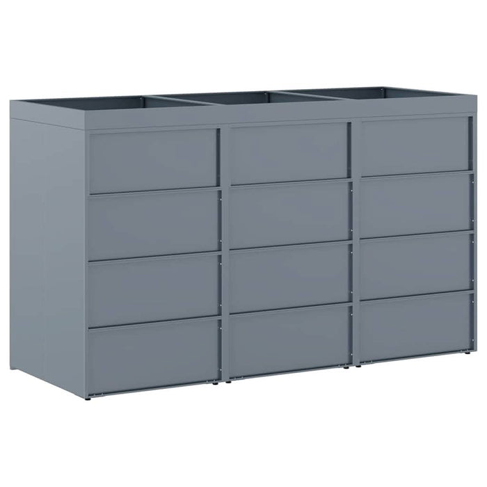 Depozitare pentru 3 pubele Wheelie Gri deschis - WALTI WALTI