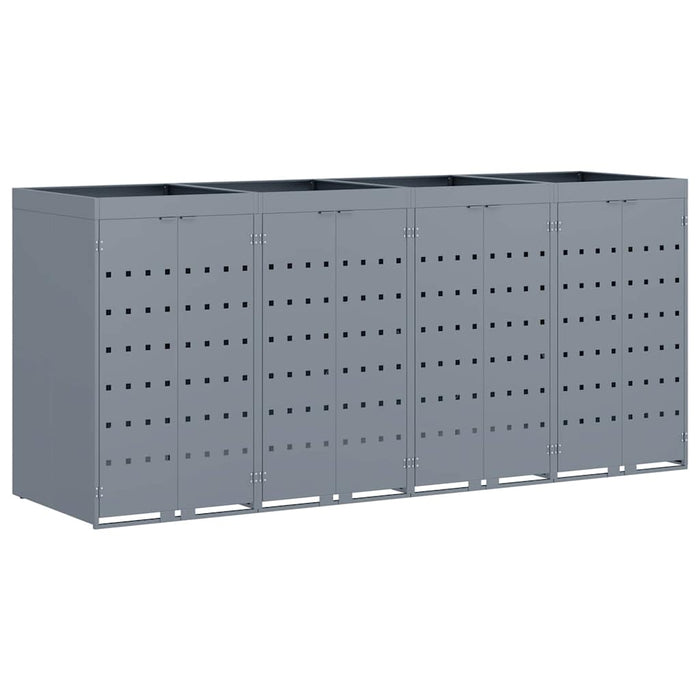 Depozitare pentru 4 pubele Wheelie Gri deschis - WALTI WALTI