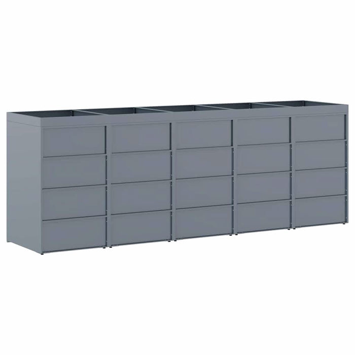 Depozitare pentru 5 pubele Wheelie Gri deschis - WALTI WALTI