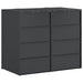Depozitare pentru 3 pubele Wheelie 340 x 77.5 x 115.5 cm Oțel - WALTI WALTI