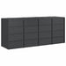 Depozitare pentru 3 pubele Wheelie 340 x 77.5 x 115.5 cm Oțel - WALTI WALTI