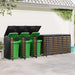 Depozitare pentru 3 pubele Wheelie 340 x 77.5 x 115.5 cm Oțel - WALTI WALTI