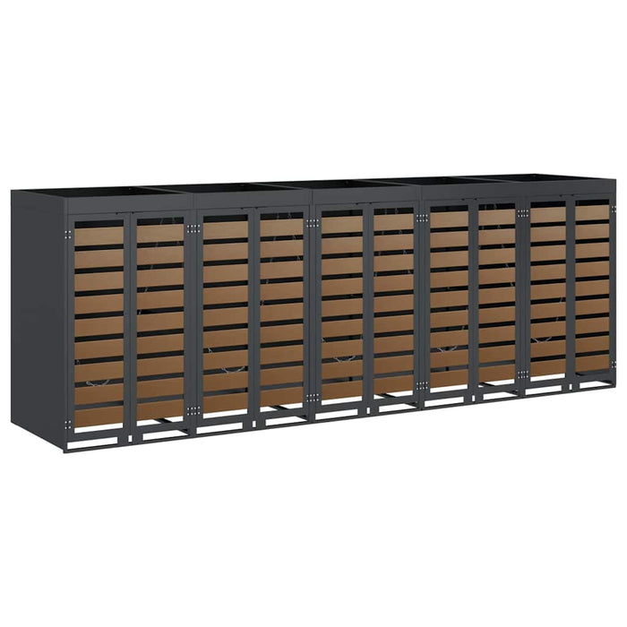 Depozitare pentru 3 pubele Wheelie 340 x 77.5 x 115.5 cm Oțel - WALTI WALTI