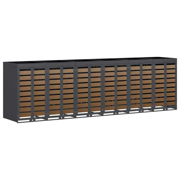 Depozitare pentru 3 pubele Wheelie 340 x 77.5 x 115.5 cm Oțel - WALTI WALTI
