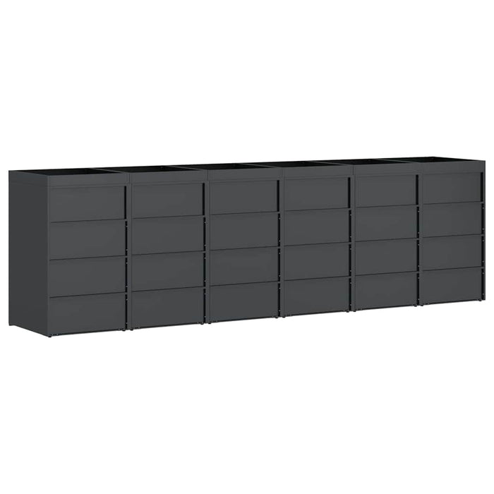 Depozitare pentru 3 pubele Wheelie 340 x 77.5 x 115.5 cm Oțel - WALTI WALTI