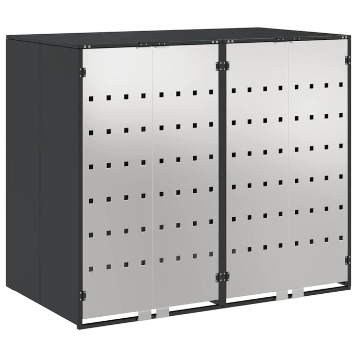 Depozitare pentru 3 pubele Wheelie 340 x 77.5 x 115.5 cm Oțel - WALTI WALTI