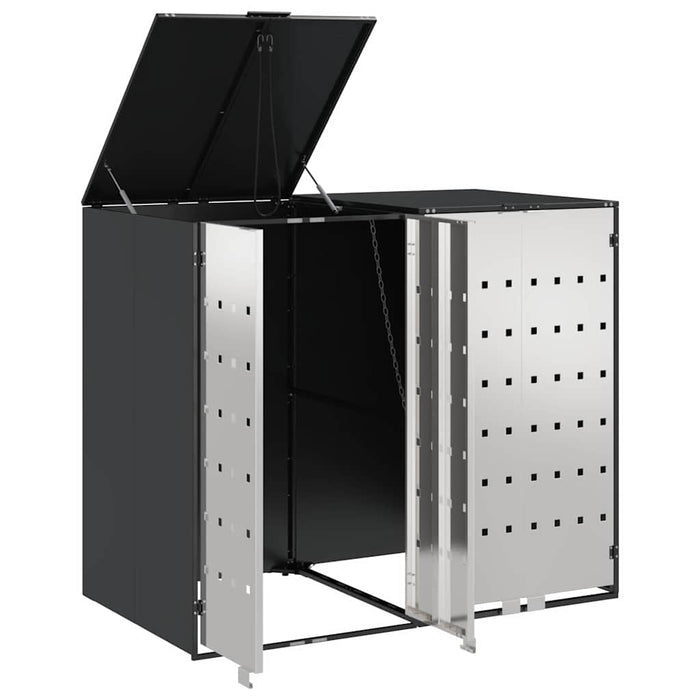 Depozitare pentru 3 pubele Wheelie 340 x 77.5 x 115.5 cm Oțel - WALTI WALTI