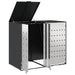 Depozitare pentru 3 pubele Wheelie 340 x 77.5 x 115.5 cm Oțel - WALTI WALTI
