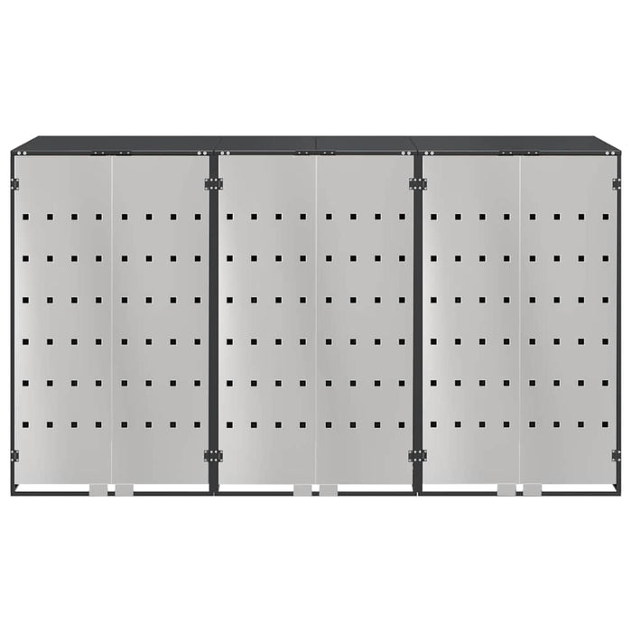 Depozitare pentru 3 pubele Wheelie 340 x 77.5 x 115.5 cm Oțel - WALTI WALTI