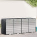 Depozitare pentru 3 pubele Wheelie 340 x 77.5 x 115.5 cm Oțel - WALTI WALTI